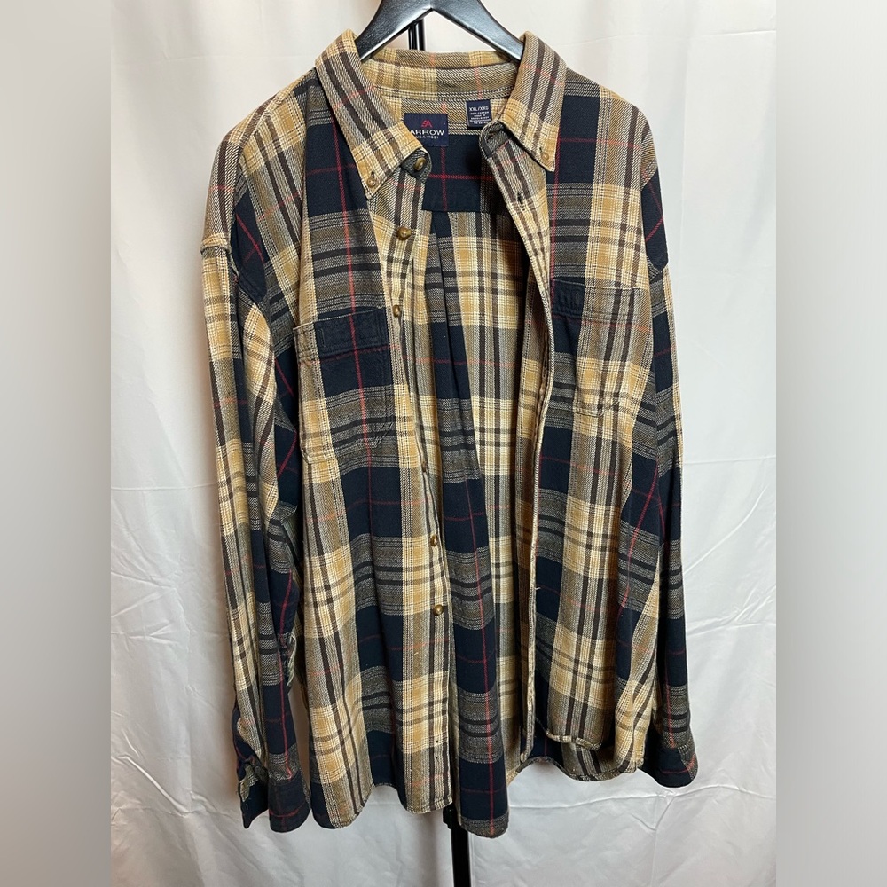Men’s Arrow long sleeve flannel shirt XXL